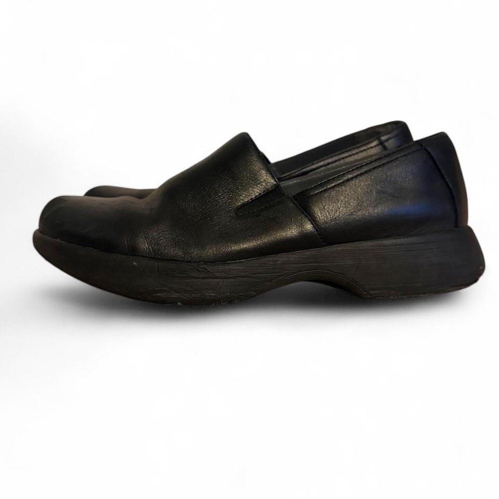 Dansko Winona Black Milled Nappa Leather Comfort Slip On Clogs Womens 42 US 11.5
